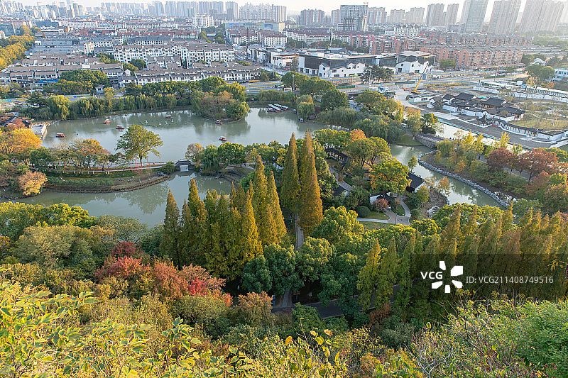 五彩亭林园图片素材