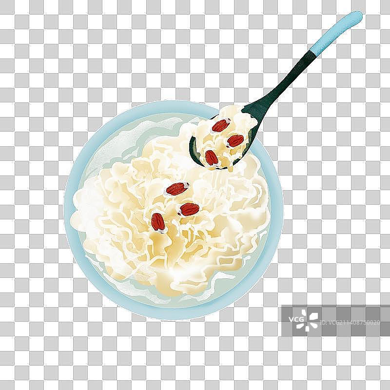 银耳插画图片素材