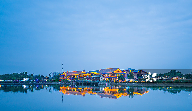 中国成都成华区北湖公园图片素材