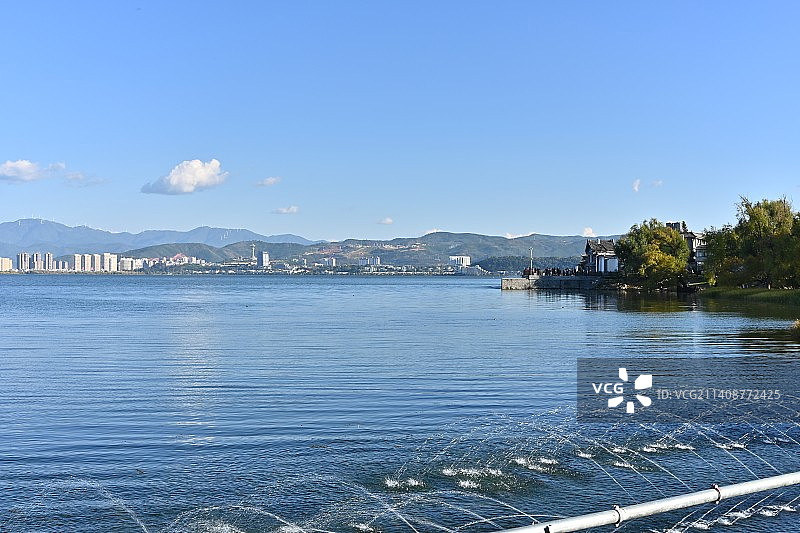 洱海西岸风光图片素材