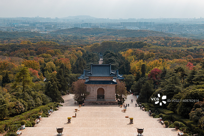 南京中山陵博爱广场牌坊图片素材