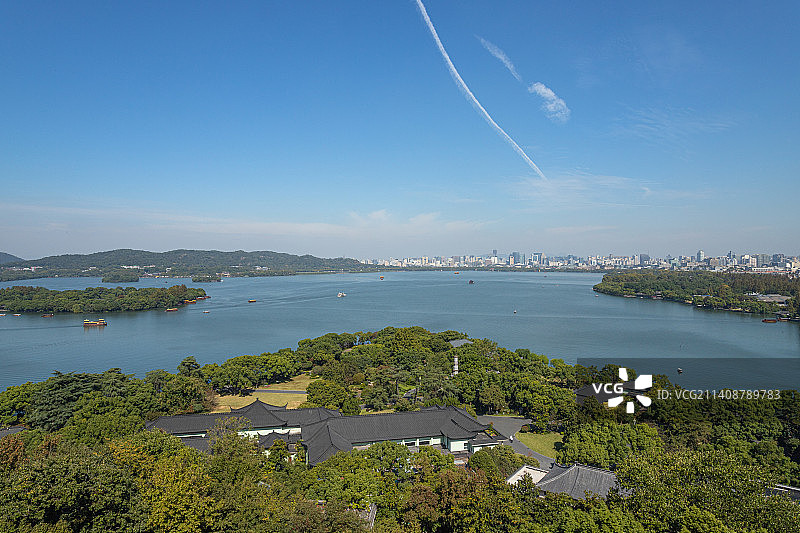中国杭州西湖风光图片素材