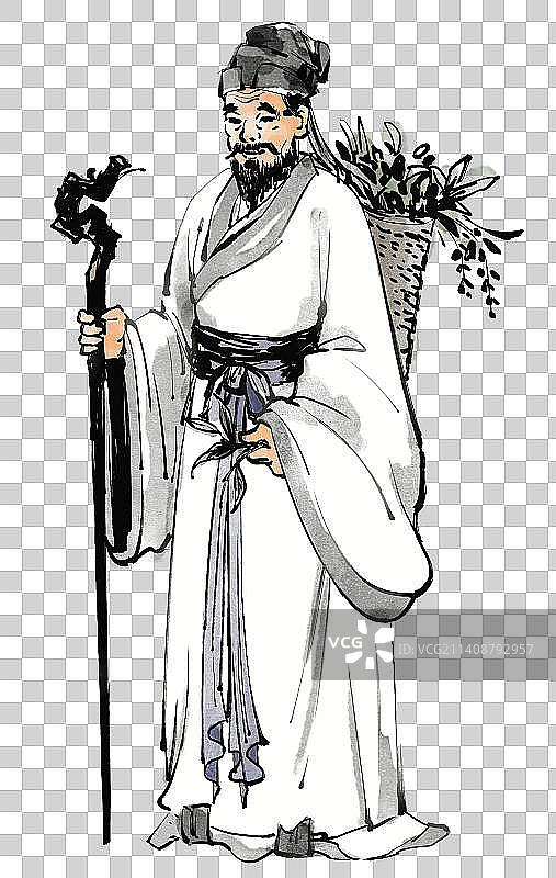 老中医古代形象图片素材