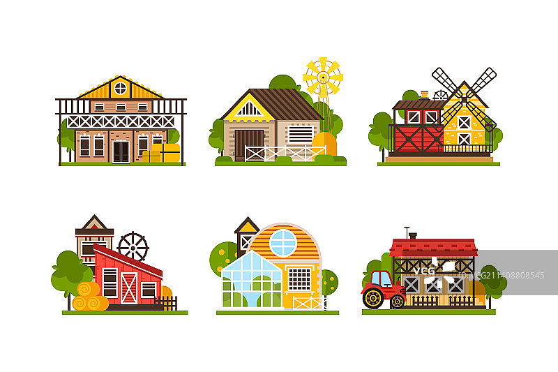 乡村房屋建筑图片素材