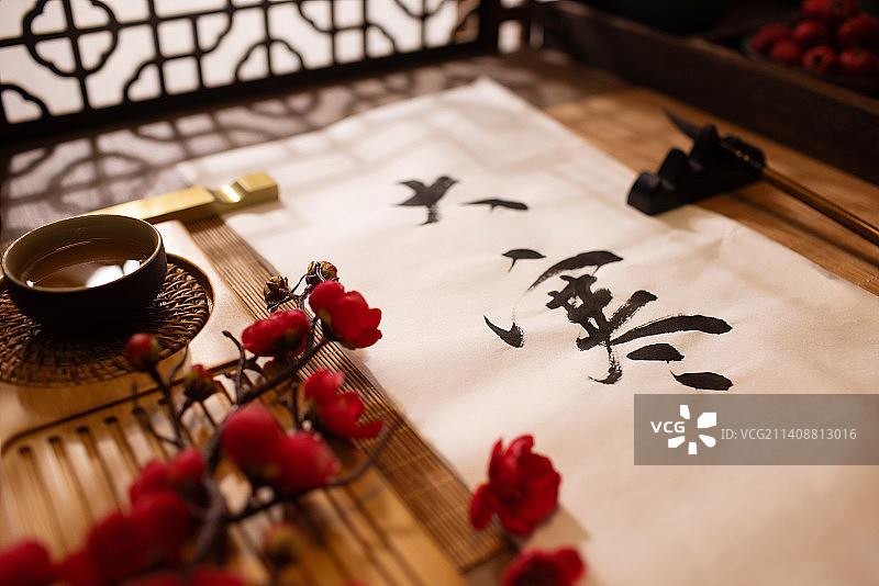 大寒,二十四节气,书法,中国文化图片素材