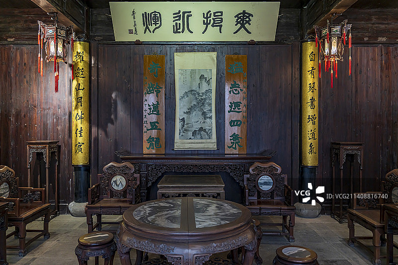 浙江湖州南浔古镇刘氏梯号建筑图片素材