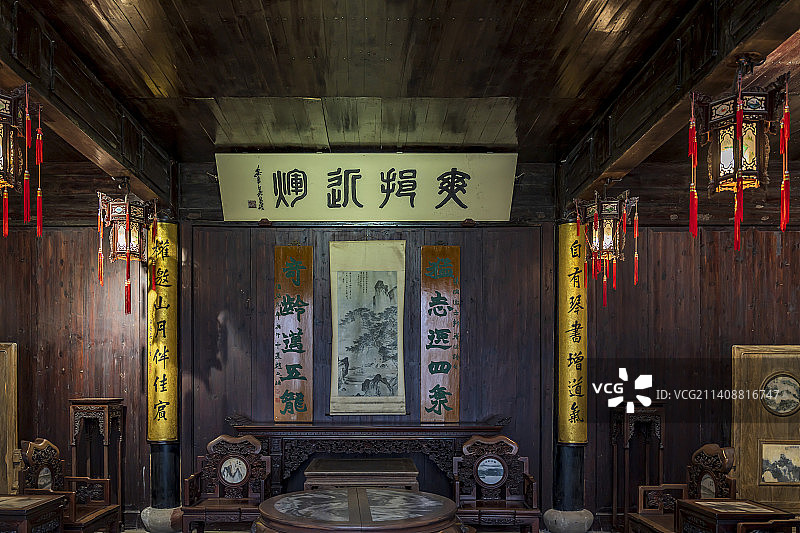 浙江湖州南浔古镇刘氏梯号建筑图片素材