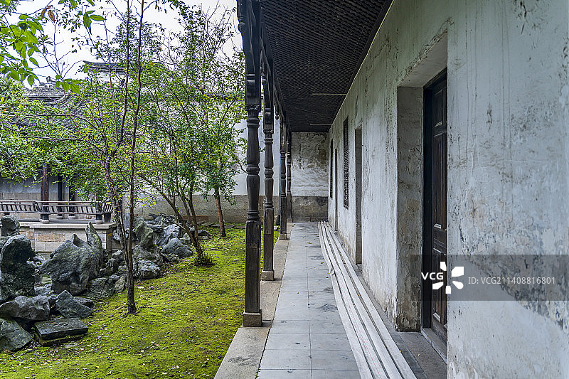 浙江湖州南浔古镇刘氏梯号建筑图片素材