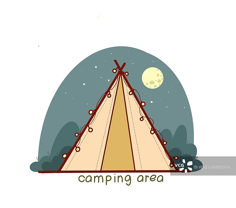 一起去露营—帐篷图片素材