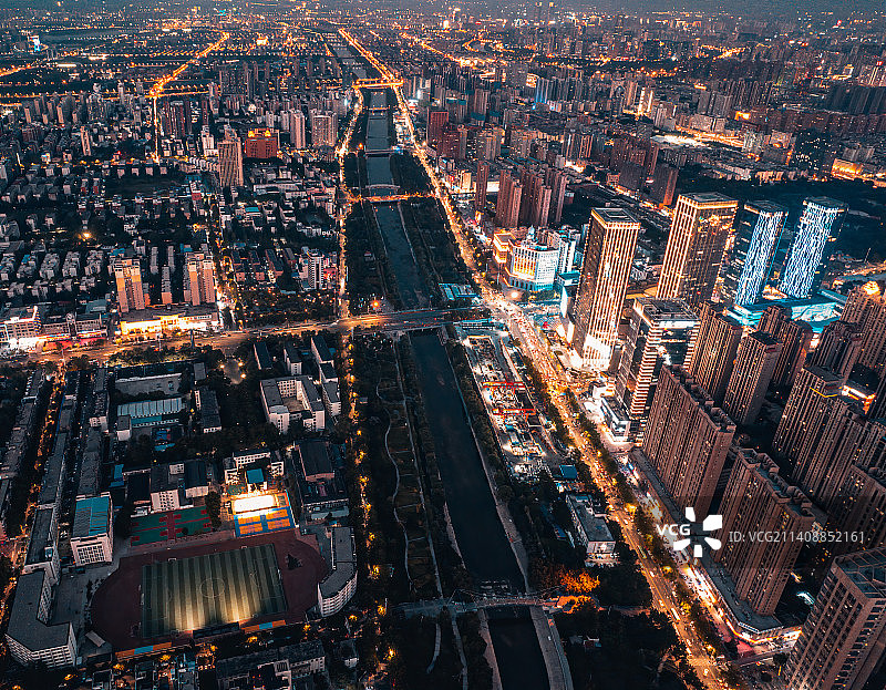 金水夜景图片素材