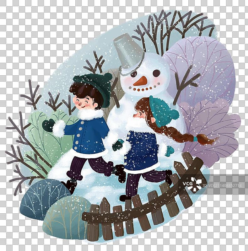 四季儿插小配图图片素材