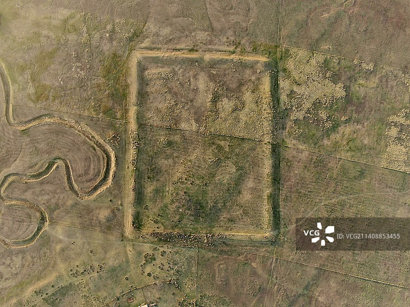 老黑城子 旧桓洲城遗址 李陵台驿 博罗河屯图片素材