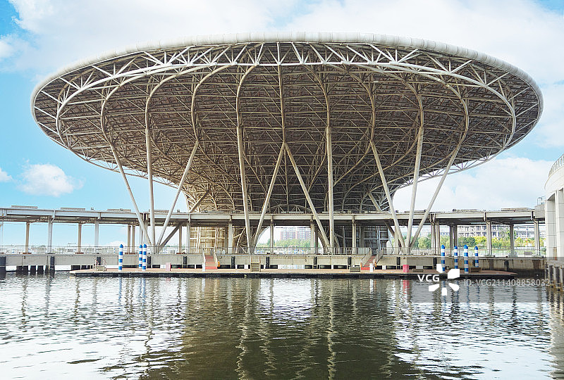 河北省唐山市渤海湾“月坨岛”风光图片素材