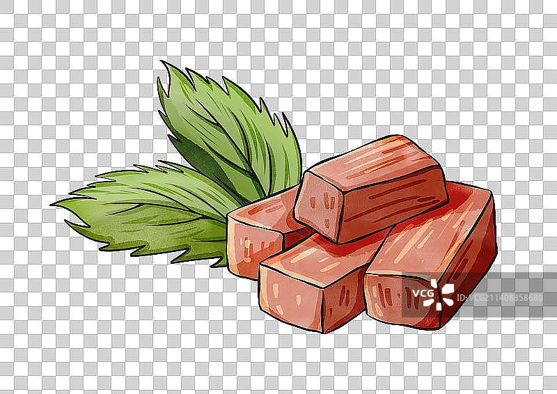 小吃山楂糕图片素材