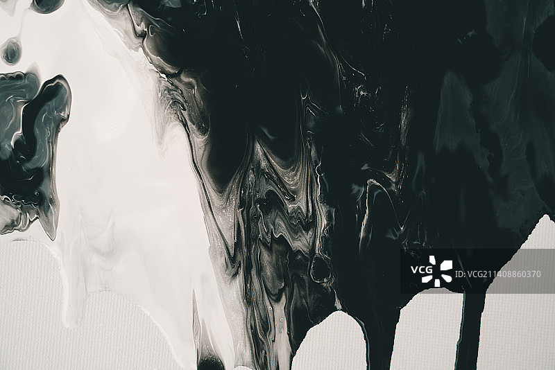 黑白水墨流体画泼墨背景素材图片素材