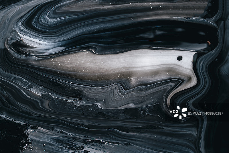 黑白水墨流体画泼墨背景素材图片素材