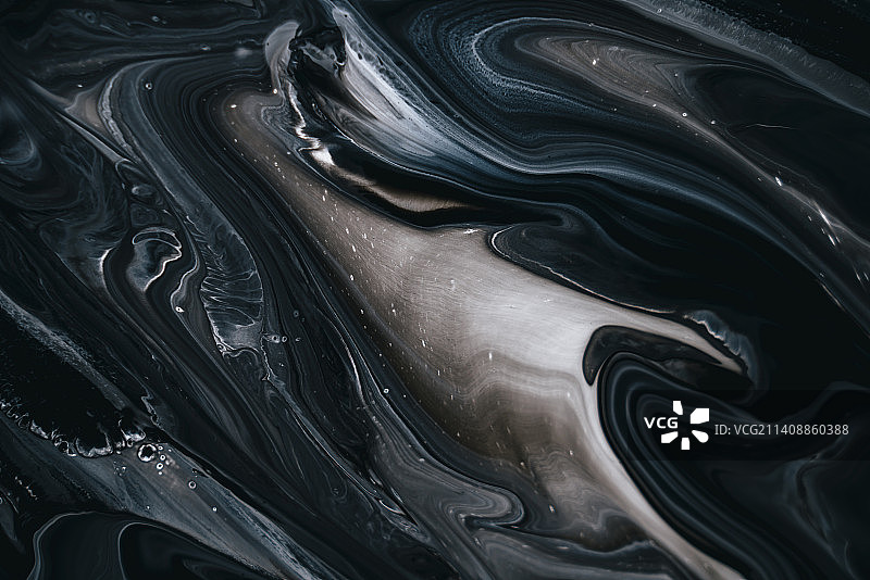 黑白水墨流体画泼墨背景素材图片素材