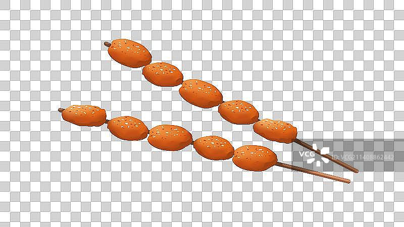 炸肉串——烧烤炸串系列美食素材图片素材