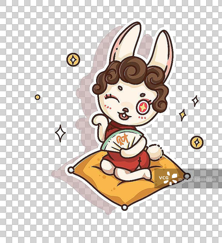 兔年ip招财兔子图片素材