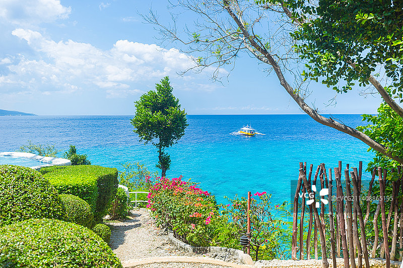 菲律宾苏米龙岛海景风光图片素材