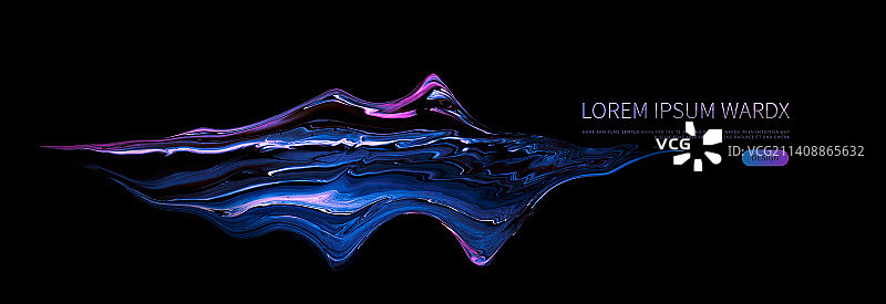 流体山脉 抽象自然艺术图片素材