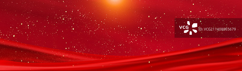 星光点点党建周年庆红色喜庆党建长背景图片素材