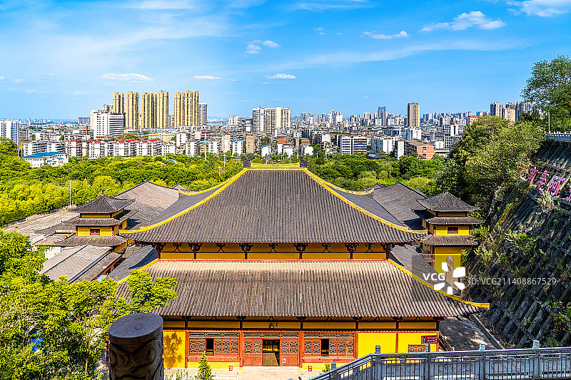 中国湖北省鄂州市西山风景区古灵泉寺，佛教“净土宗”的发源地图片素材
