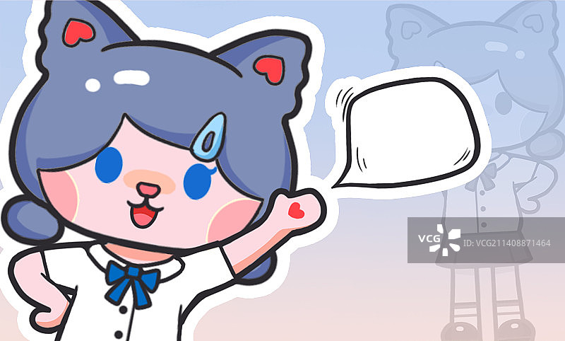 猫同学ip卡通图片素材