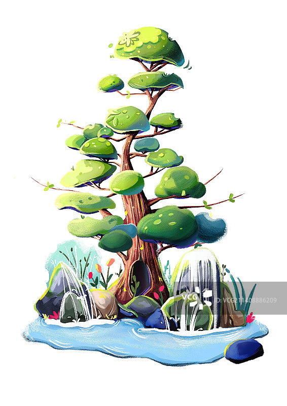 微观场景-湖边植物图片素材