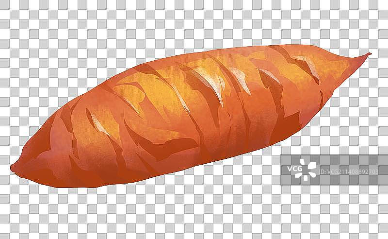 烤红薯插画元素图片素材