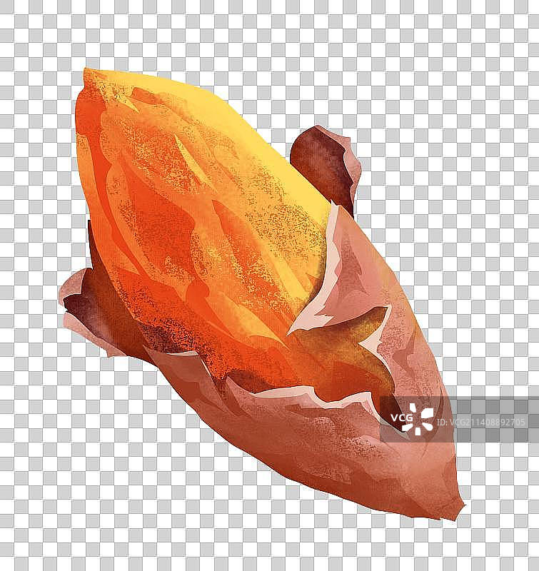 烤红薯插画元素图片素材