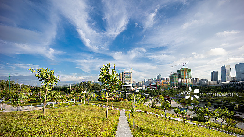 深圳北站中心公园图片素材