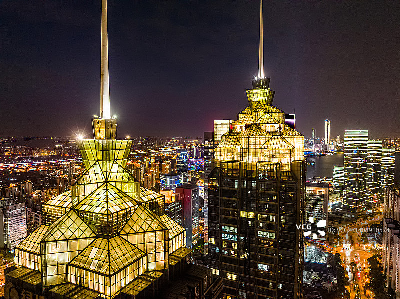 江苏苏州工业园区城市航拍图片素材