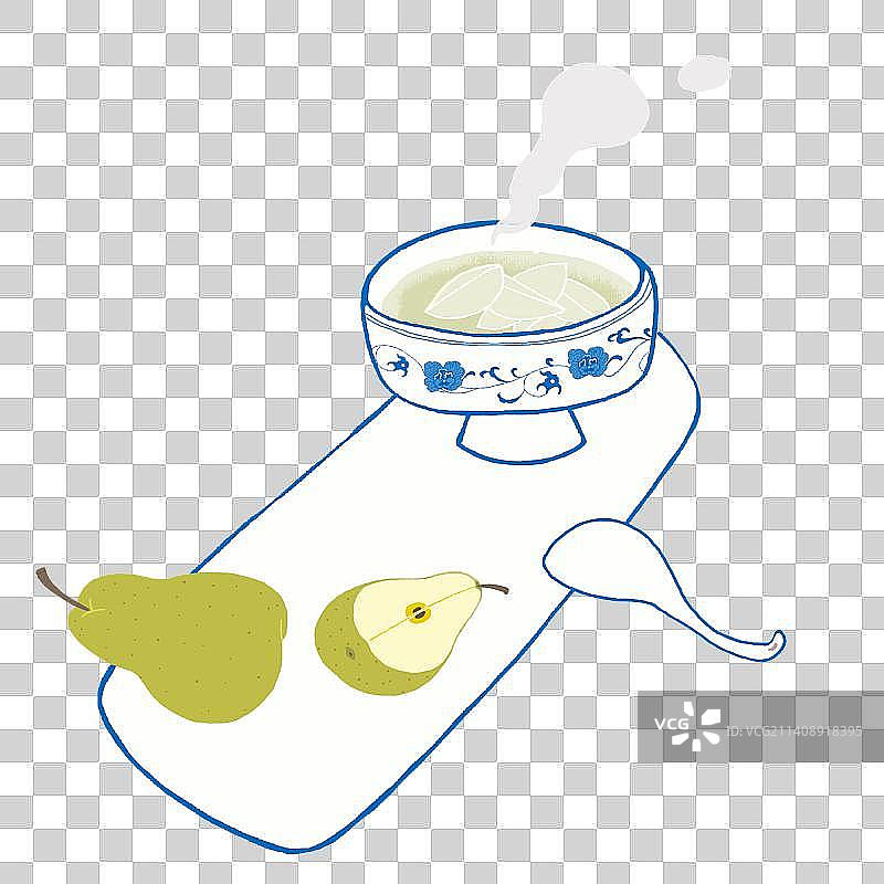 节气美食—惊蛰—梨汤图片素材