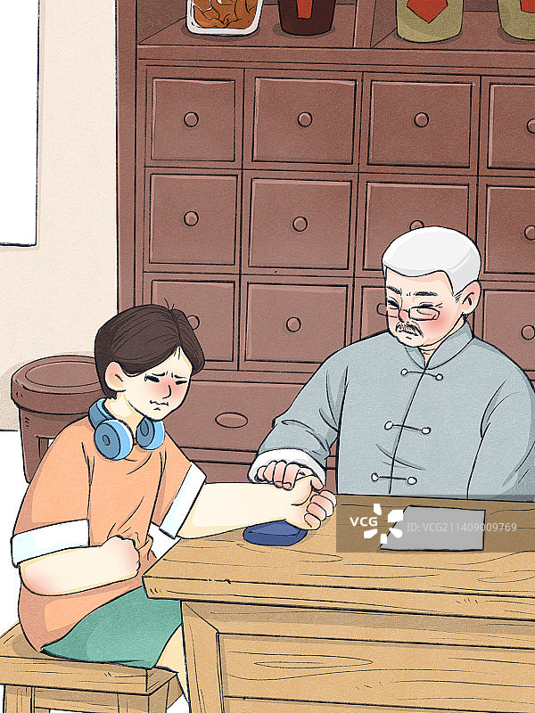 中医看诊图片素材