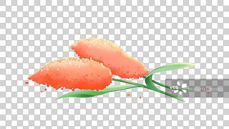 红高粱——唯美卡通手绘食物系列插画素材图片素材