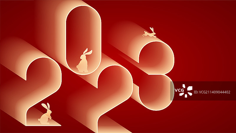 兔年插画图片素材