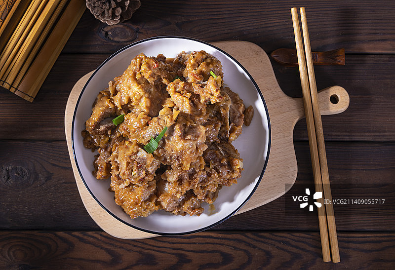 中式美食米粉蒸肉图片素材