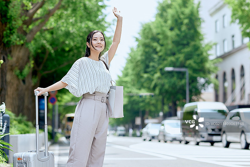 年轻的日本女子画像图片素材