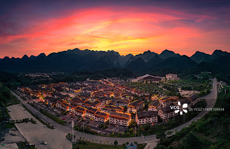 荔波梦柳布依风情小镇图片素材