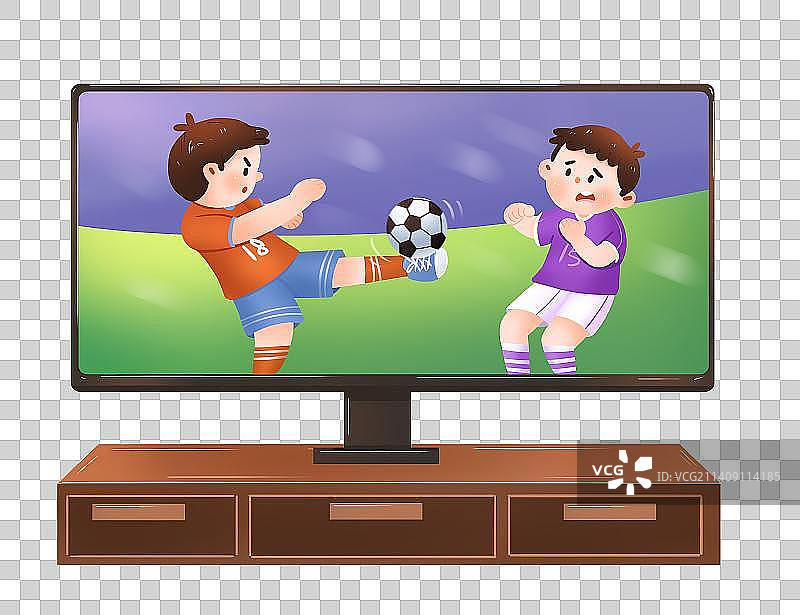电视机播放世界杯免抠元素图片素材