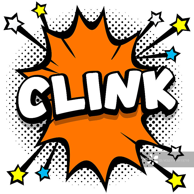 波普漫画音效气泡图片素材