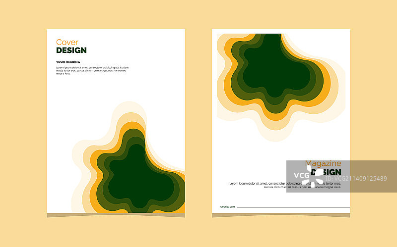 创意剪纸杂志封面海报设计图片素材