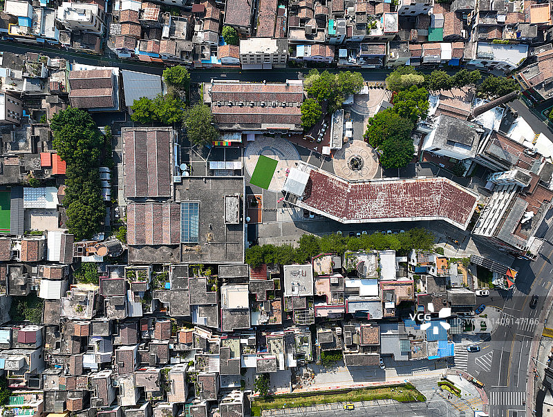 广东省佛山市顺德区容桂渔人码头航拍图片素材