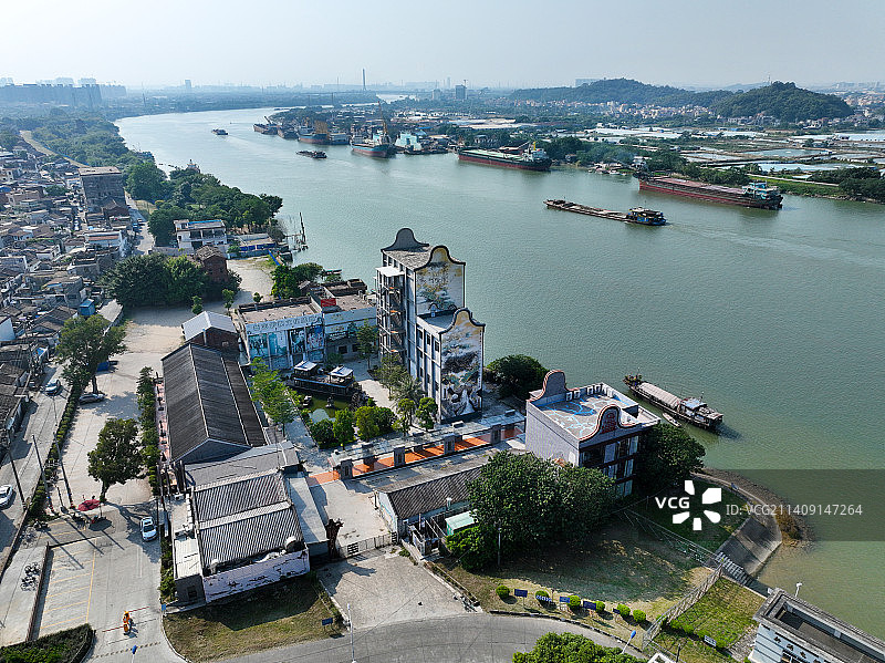 广东省佛山市顺德区柴油机1959航拍图片素材