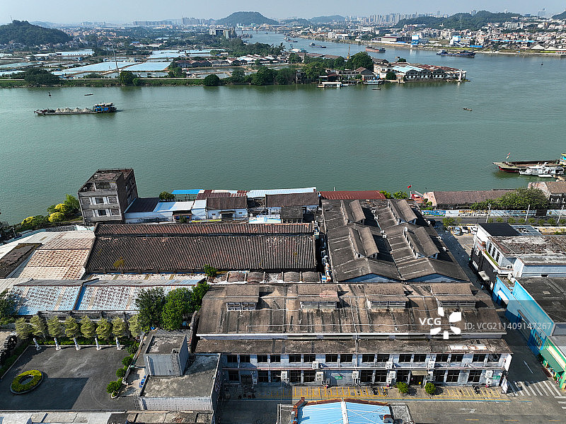 广东省佛山市顺德区柴油机1959航拍图片素材