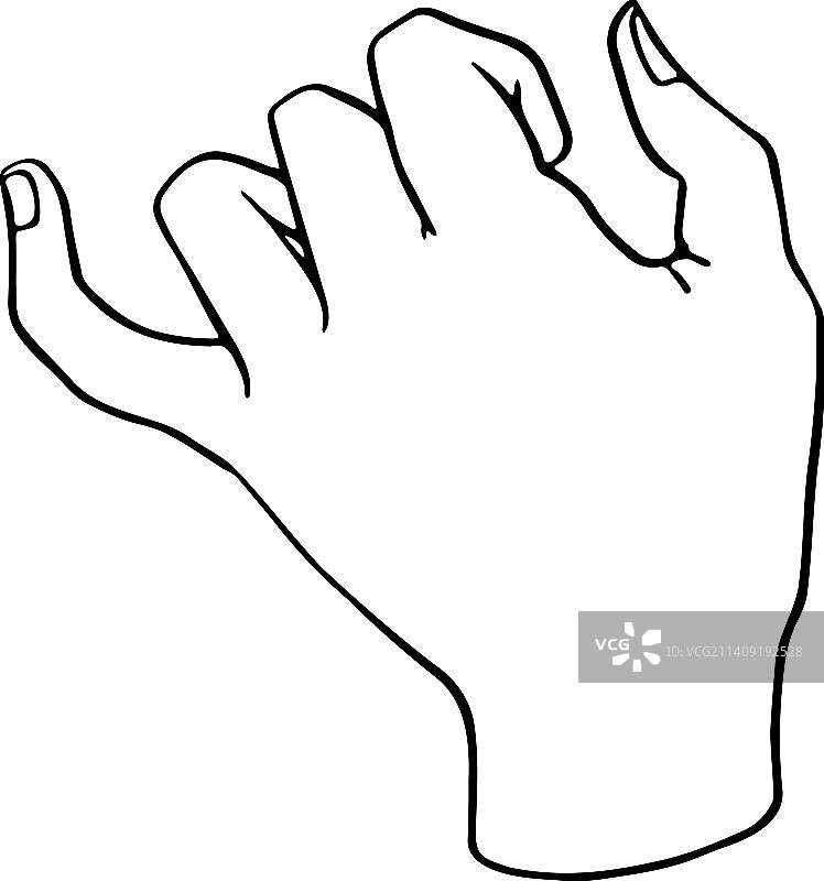 小指素描涂鸦手绘图片素材