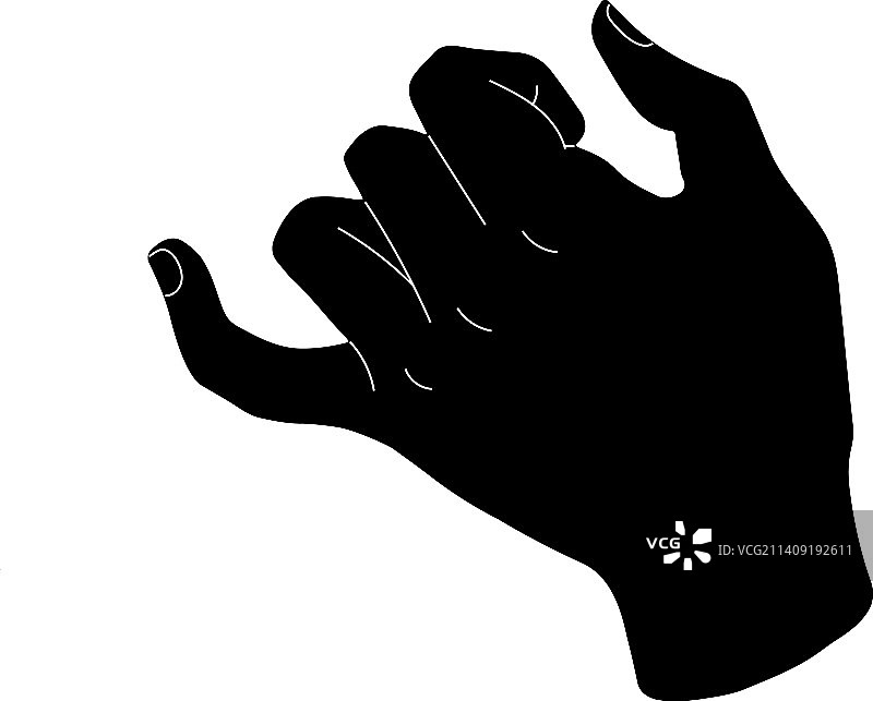 粉色轮廓黑色手腕图片素材