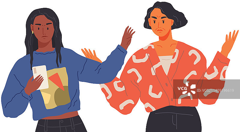 因手机争吵的愤怒女性，母亲争吵图片素材