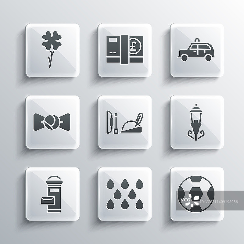 水滴橄榄球复古街景素材图片素材